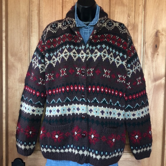 Vintage Ralph Lauren Hand Knit Cardigan - Picture 15 of 15
